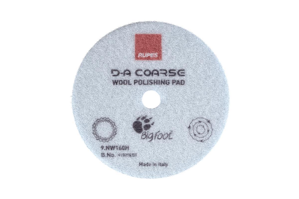 RUP.9-NW160H BLUE WOOL POLISHING PAD COARSE - 160MM