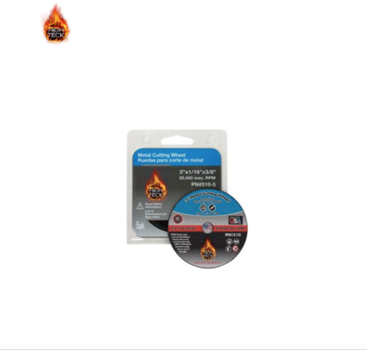 HIT.520-5.PK (5) 3"X3/16"X3/8"CUT-OFF WHEEL