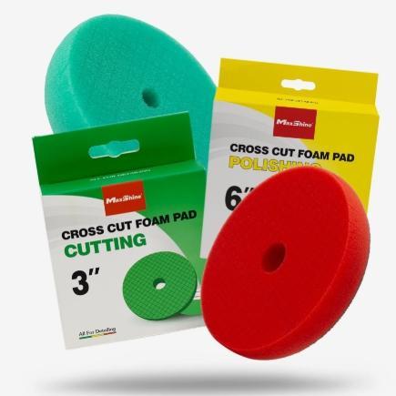 MAX.2001160GW. Cross Cut Foam Pad Green Cutting - 6 inch