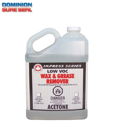 DOM.LVAPC.GL DOMINION SURE SEAL 8010 Low VOC Wax and Grease Remover, 1 gal Can, Liquid