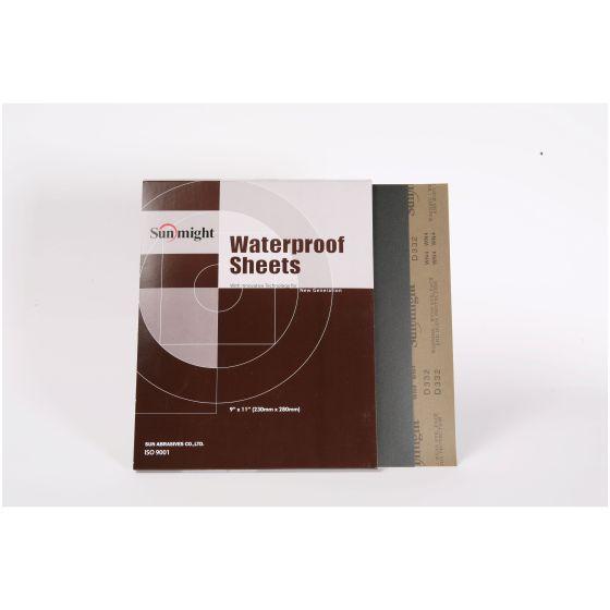 SUA.8119 SUNMIGHT USA (SUN) Waterproof - 9" X 11" Plain Sheet, 800Grit, Box/50