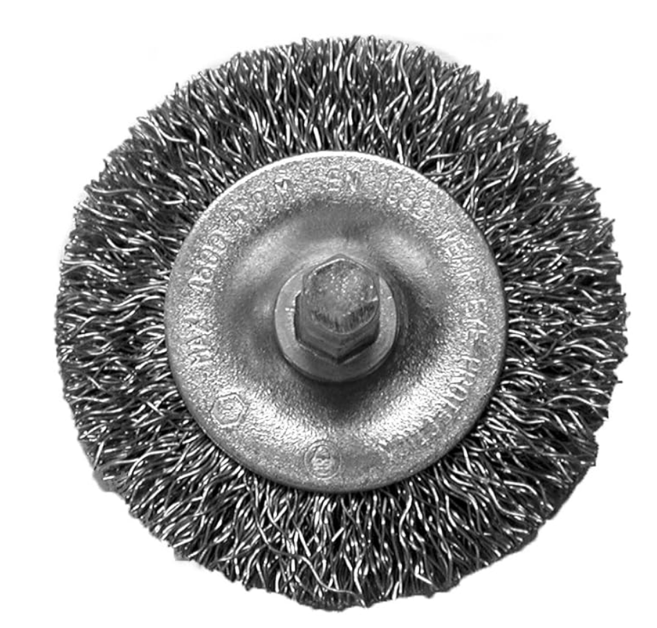 HOT.22016 2" CRIMPED WIRE WHEEL, COARSE, 1/4" HEX SHANK