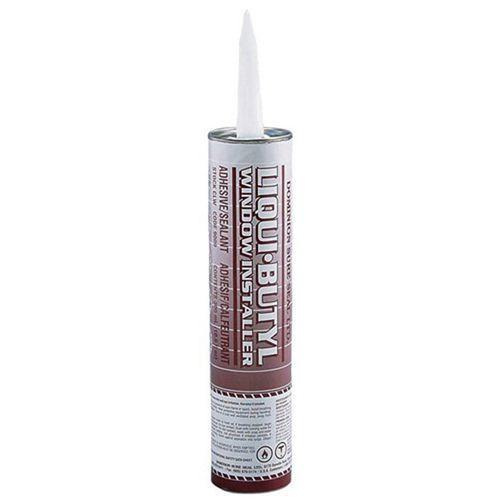 DOM.CLW.EA DOMINION SURE SEAL 9009 Liquid Butyl Sealer, 300 mL Cartridge, Black, Liquid, 24 hr Curing