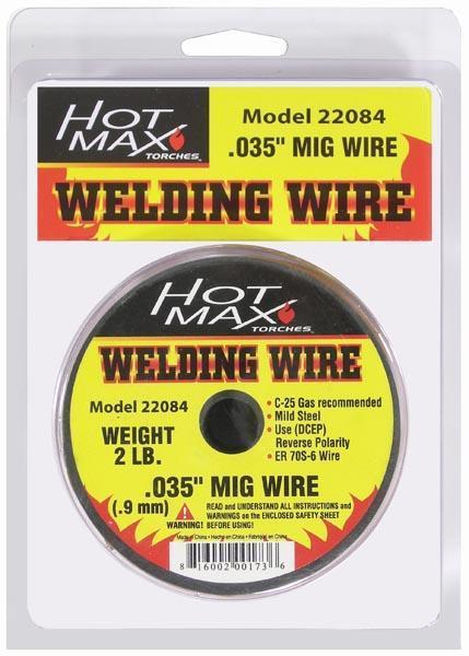 HOT.22084 .035" MILD STEEL MIG WIRE - 2#