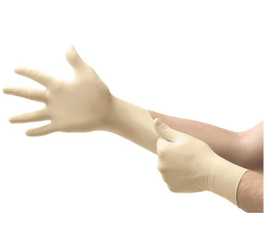 MIC.MF300-M.BX (100) MD DIAMOND GRIP P/F LATEX GLOVE