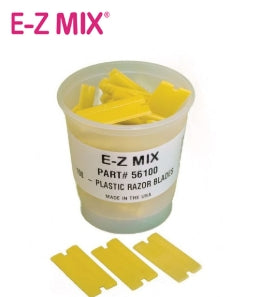 EZM.56100.PK (100) PLASTIC RAZOR BLADE, MADE IN USA