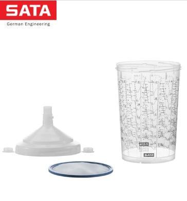 SAT.1202259.EA SATA Spray Equipment RPS Cup, 0.9L, Std Lid, 125m Flat Sieve, (1)