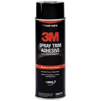 3M.8074.CN 3M™ 08074 Spray Trim Adhesive, 24 oz Aerosol Can, Liquid, Clear, 15 min Curing