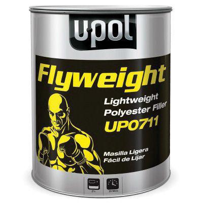 UPO.0711.3L U-POL® FLYWEIGHT Polyester Filler, 3 L Tin, White, Paste