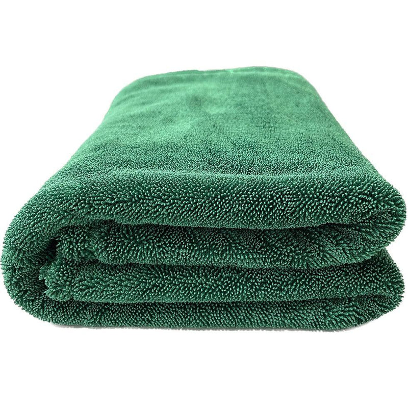 MIS.MT36OLV The Green Goblin Twisted Loop Microfiber Drying Towel 1200 GSM, 24"x36"
