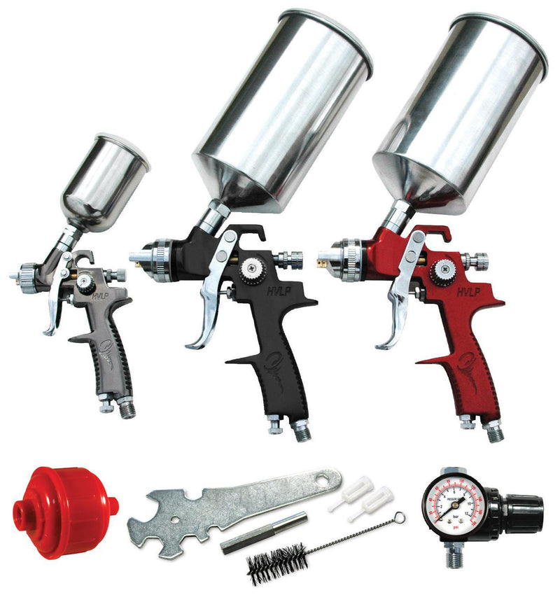 ATD.69000 9 Pc. HVLP Spray Gun Set