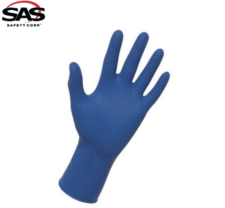 SAS® Thickster® 6602 Ultra Thick Disposable Gloves, Medium, Natural Rubber Latex, Blue (50)