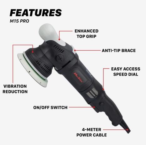 MAX.M15 Pro. M15 Pro Dual Action Polisher