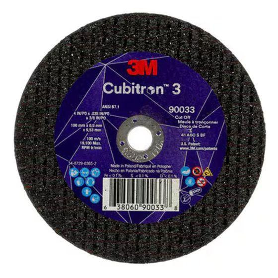3M.90033.EA 4" x .035" x 3/8" CUBITRON CUTOFF WHEEL