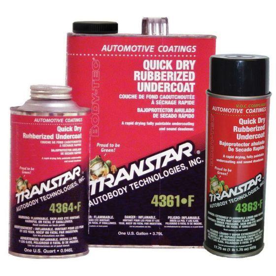 TRM.4361-F.GL TRANSTAR® 4361-F Quick Dry Rubberized Undercoat, 1 gal Can, Black