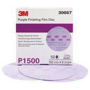 3M.30667 (50) 6" P1500 HOOKIT FINISH FILM DISC
