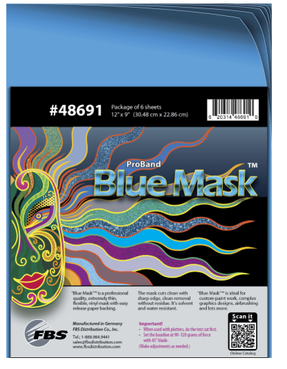FBS.48691Blue Plotter Mask 12″ x 9″