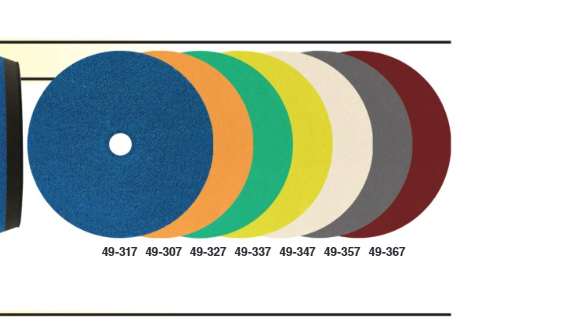 SMA.49-357 7.00-inch diameter, 1.00-inch depth orange euro foam compounding pad