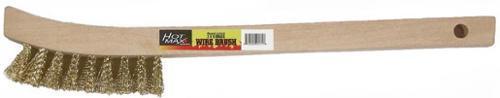 HOT.22038 2X9 BRASS CURVED HANDLE BRUSH