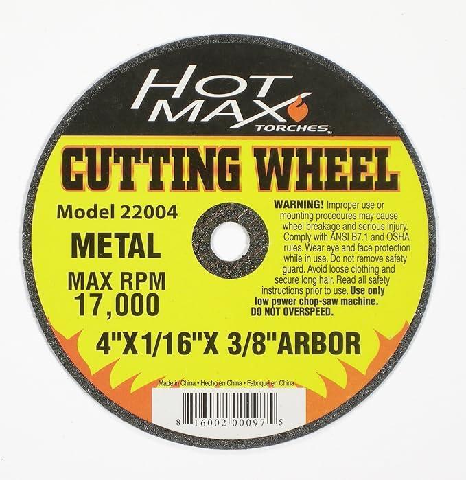 HOT.22004 4"X1/16"X3/8" CUT OFF WHEEL, TYPE 1