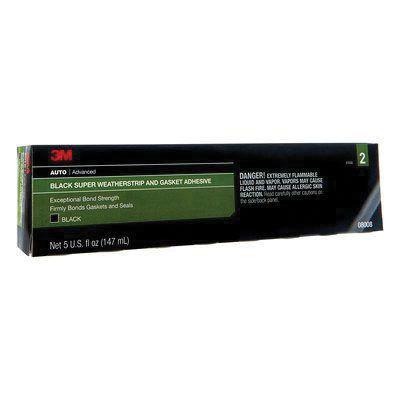 3M.8008  3M™ Super Weatherstrip and Gasket Adhesive, 5 oz Tube, Paste, Black, 24 hr Curing