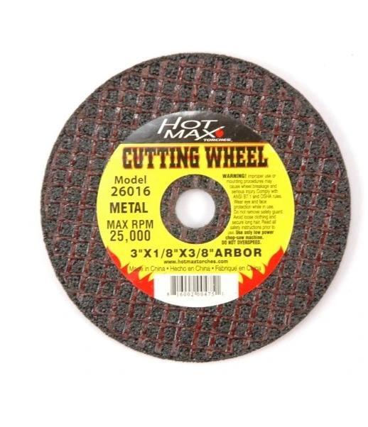 HOT.26016 3"X1/8"X3/8" CUT OFF WHEEL, TYPE 1