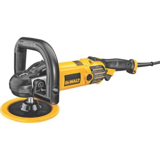 DEW.DWP849X.EA DeWALT® DWP849X Variable Speed Soft Start Corded Polisher, 7 in, 9 in Dia Pad, 5/8-11 Arbor/Shank