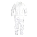 SAS.6954 Gen-Nex® Professional Grade Heavy-Duty Crew Coverall, X-Large, Cloth-Like Fiber, White, Zipper Front