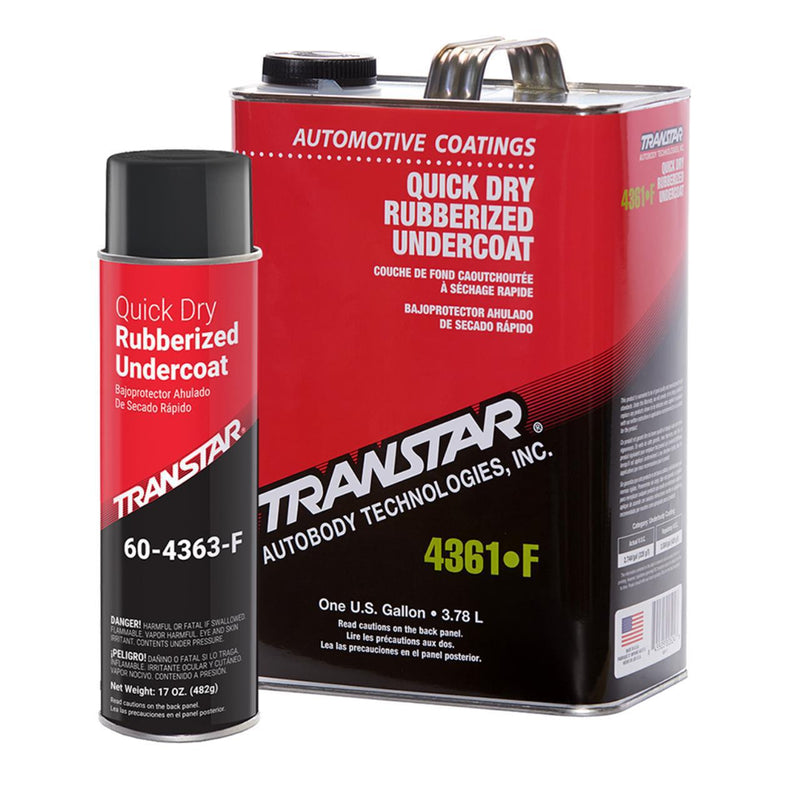 TRM.60-4363-F TRANSTAR®  Quick Dry Rubberized Undercoating, 20 oz, Can, Aerosol, Black
