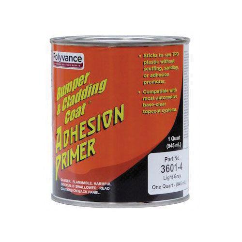 URE.3601-4.QT Polyvance Bumper & Cladding Coat™ 3601-4 Adhesion Primer, 1 qt Can, Medium Viscosity Pourable Liquid, Light Gray