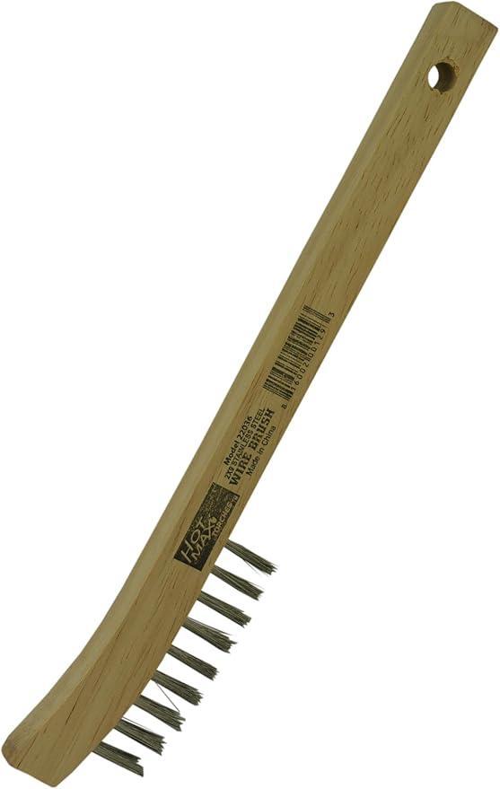 HOT.22036 2X9 SS CURVED HANDLE BRUSH