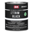 SEM.39144-LV Trim Paint, 1 qt, Black, Low VOC VOC, 5 to 10 min Curing, Liquid