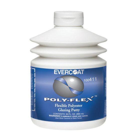 FIB.411.QT EVERCOAT® POLY-FLEX™ 100411 Polyester Glazing Putty, 30 oz Pumptainer, Flowable Liquid