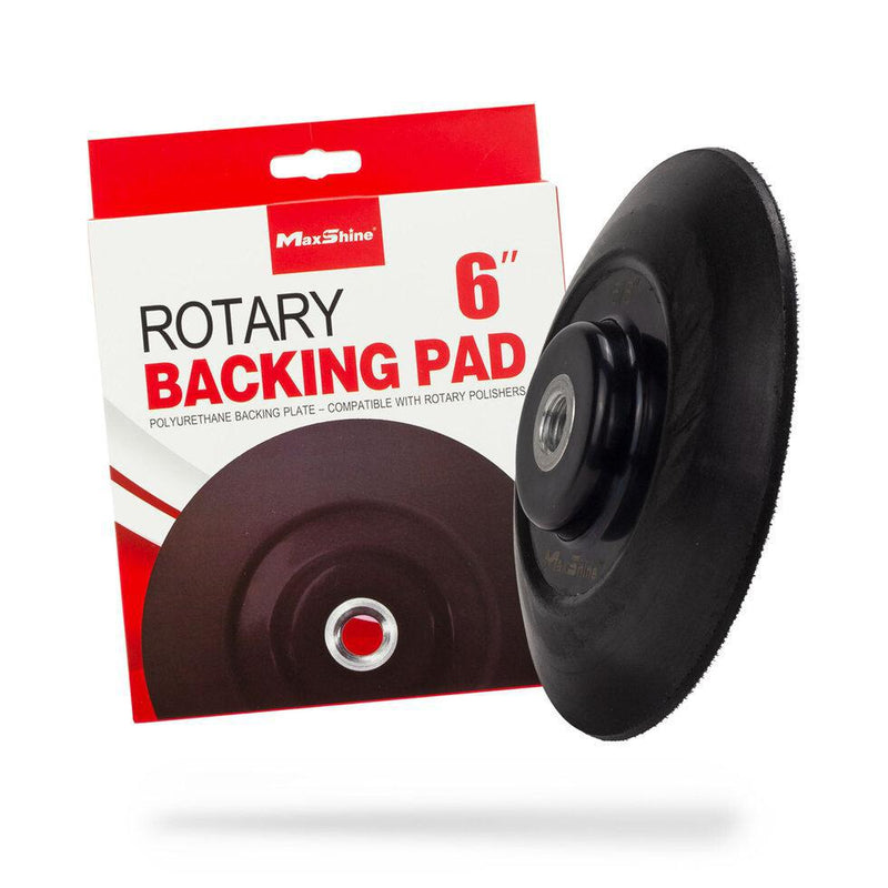 MAX.3082150 Maxshine 6" RO Polisher Backing Plate - Black