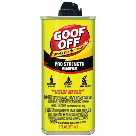KLE.FG661 Goof Off® FG661 Pro Strength Adhesive Remover, 6 oz Non Aerosol Can, Water White
