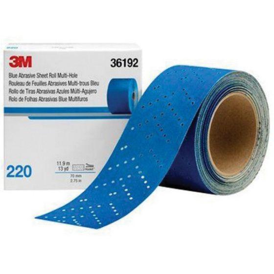 3M.36192.RL 220G M-HOLE BLUE ABRSV HOOKIT SHEET ROLL