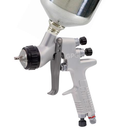 DEV.905014 DevilBiss®  Gravity Feed Spray Gun with Cup, 1.8, 2.2 mm Nozzle
