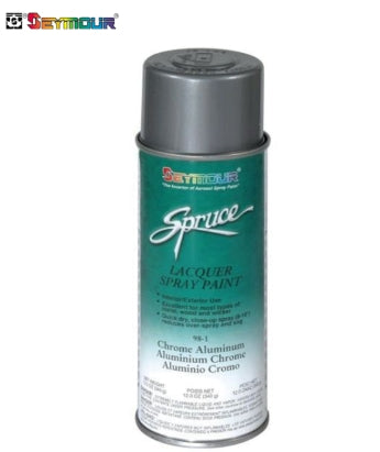 SEY.98-1.CN SEYMOUR® Spruce® 98-1 Fast Drying Metallic Spray Paint, 16 fl-oz Aerosol Can, Aluminum, 15 sq-ft Coverage