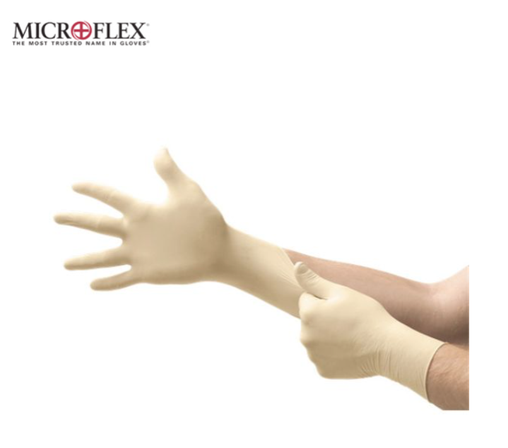 MIC.MF300-L.BX (100) LG DIAMOND P/F LATEX GLOVE