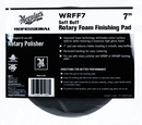 MEG.WRFF7 Meguiar's® Soft Buff™  Rotary Finishing Pad, 7 in Dia, Hook and Loop Attachment, Foam Pad, Blac