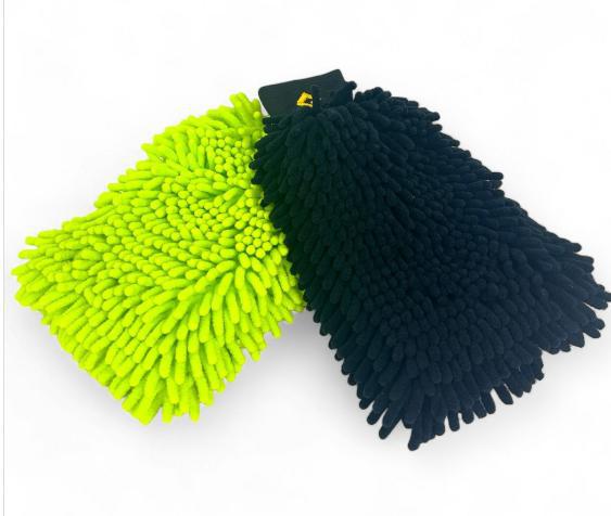 MIS.AM12GRN Chenille Car Wash Mitt, 1500 GSM