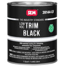 SEM.39144-LV Trim Paint, 1 qt, Black, Low VOC VOC, 5 to 10 min Curing, Liquid