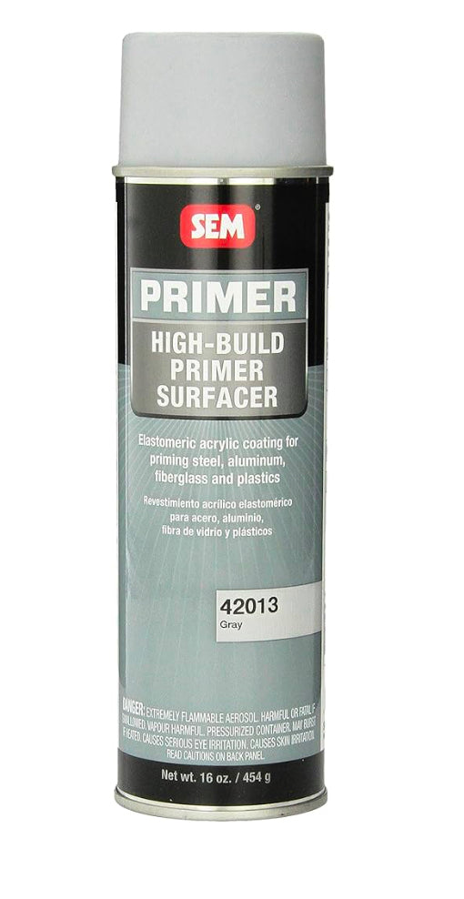 SEM.42013 High-Build Primer Surfacer, 20 oz, Gray, 11 sq-ft at 2 mil DFT Coverage, 1 hr Dry Curing