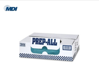 MDI Prep-All® 95014 Flat Supreme Towel, 12 x 14 in, 250, Creped Spunlace, Blue, Flat