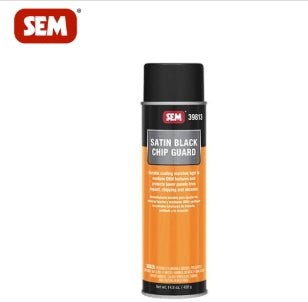 SATIN BLACK CHIPGUARD SEM® 39813 Chip Guard, 20 oz Aerosol Can, Satin Black, Fine-Medium Texture