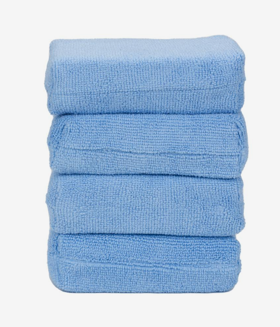 Maxshine 9011005 Ultra-Soft Microfiber Wax Applicator Block - 4 Pack