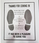 MIS.AF-PEMAT Embossed Paper Floor Mat 17"x22