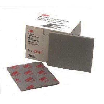 3M.2604.EA 3M™ 02604 Flexible Sanding Sponge, 4-1/2 in W x 5-1/2 in L, 3/16 in THK, 320/400 Grit, Fine Grade, Gray