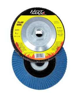 HOT.26104 4-1/2"X5/8"-11NC 120 GRIT FLAP DISC, TYPE 29