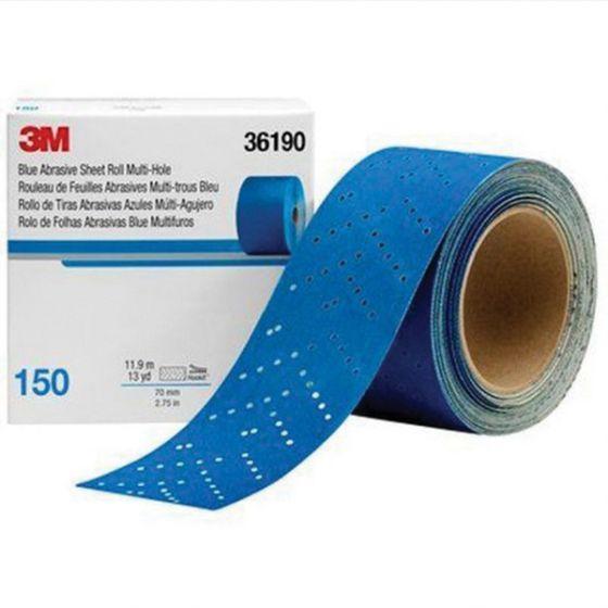 3M.36190.RL 150G M-HOLE BLUE ABRSV HOOKIT SHEET ROLL